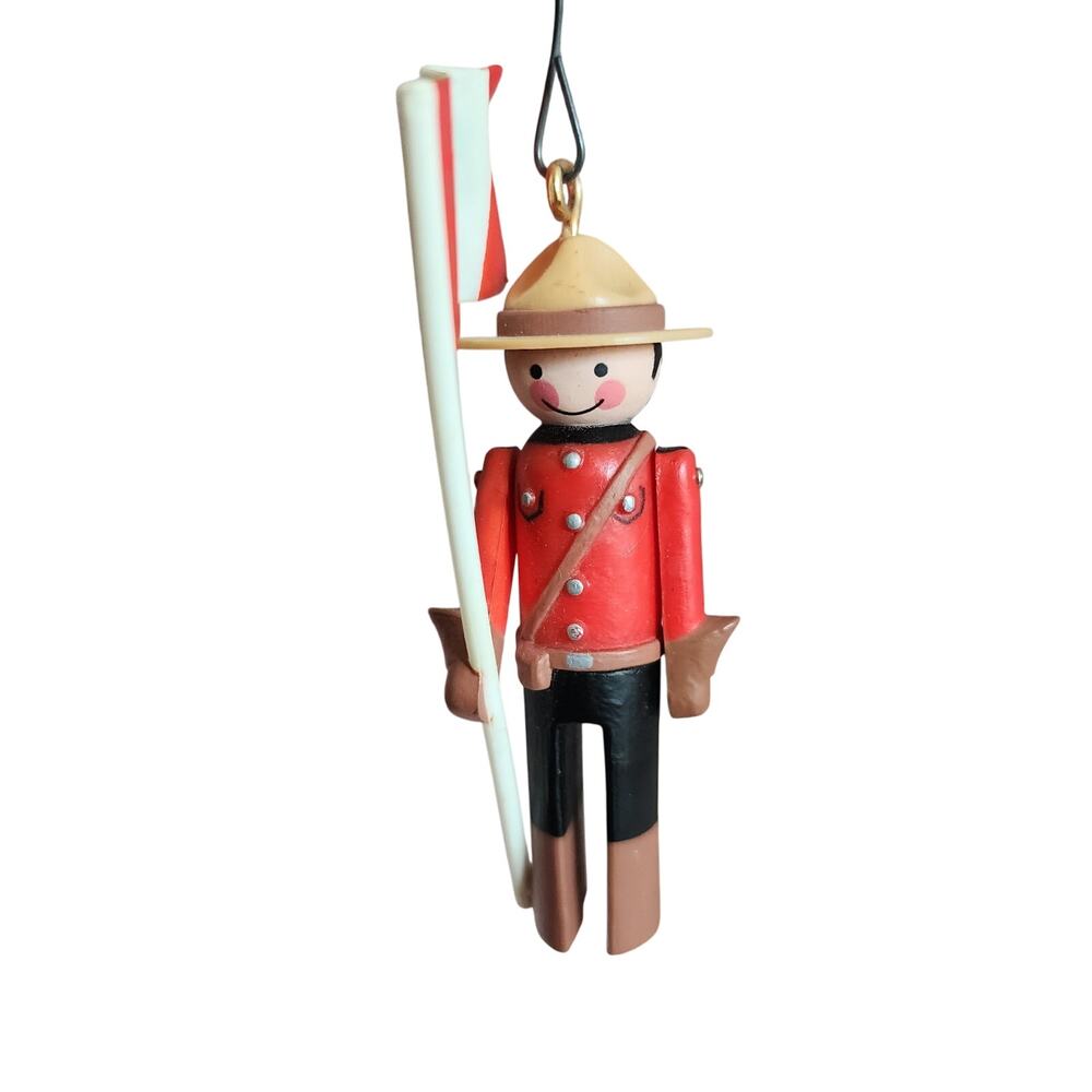 Vintage Clothespin Soldier Hallmark Keepsake Ornament #3 - Canadian